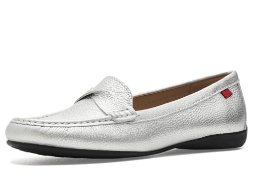 Marc Joseph New York Women's Beverley Road Loafers Silver, 8 Medium