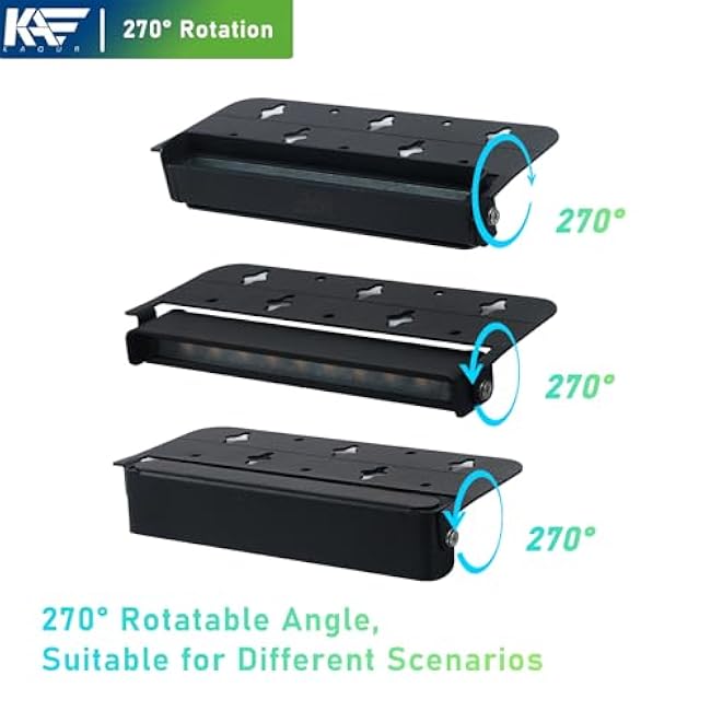 Kaqur 8 Pack 7 Inch Retaining Wall Lights, 5W LED Hardscape Lighting 12V AC/DC Low Voltage IP65 Waterproof, 2700K Soft White Outdoor Landscape Lights for Patio Wall Stairs