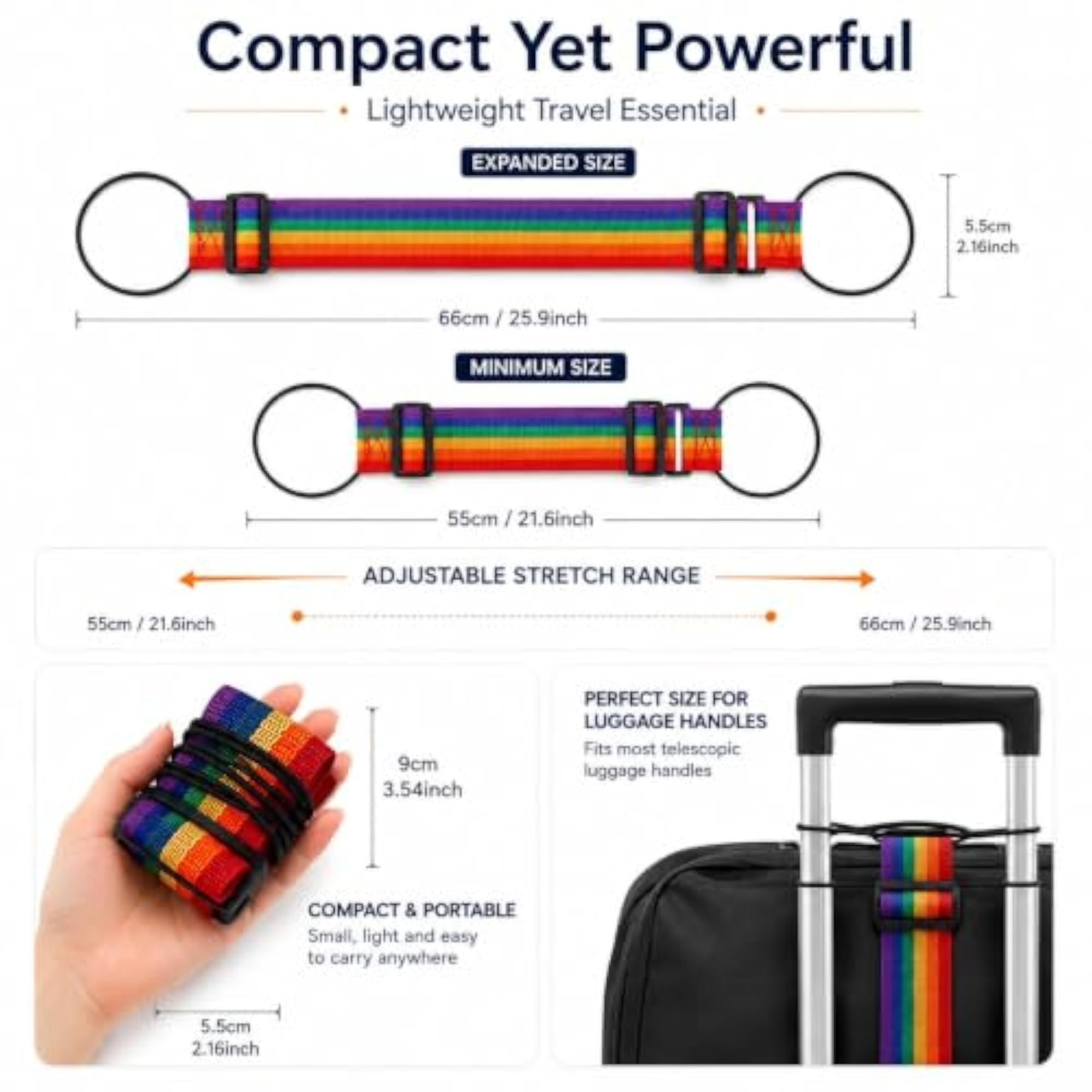 Travel Accessories Luggage Straps Adjustable Bag Strap