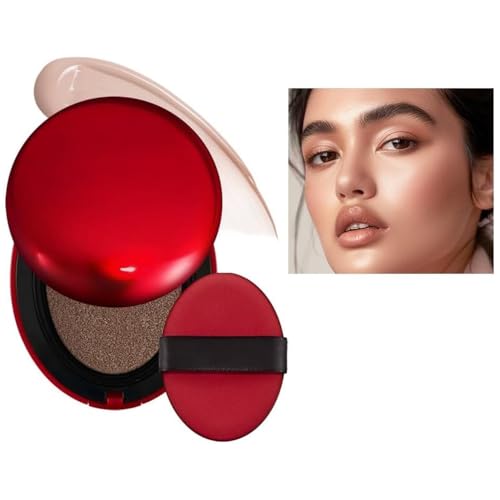 Cushion Foundation, Semi-Matte Finish 72-Hour Foundation Full Coverage Sun Protection, Waterproof