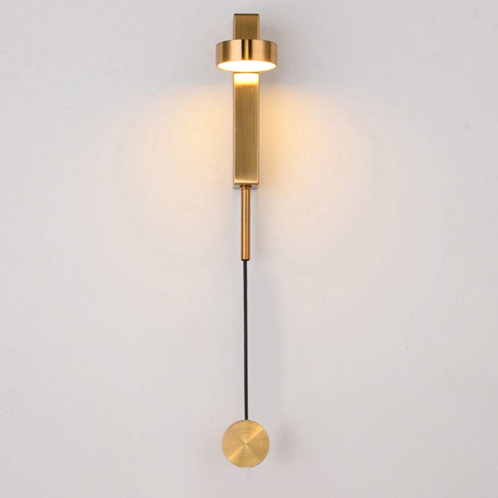 Nowoczesna lampa ścienna LED z pojedynczą głowicą z regulowanym upadkiem, przełącznikiem przyciskowym i materiałem ocynkowanym. Korpus lampy nadaje się do dekoracji sypialni, salonu