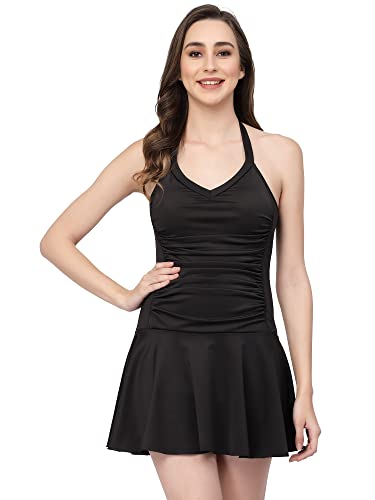 Image of CUKOO Padded Black Halter Neck Swimwear