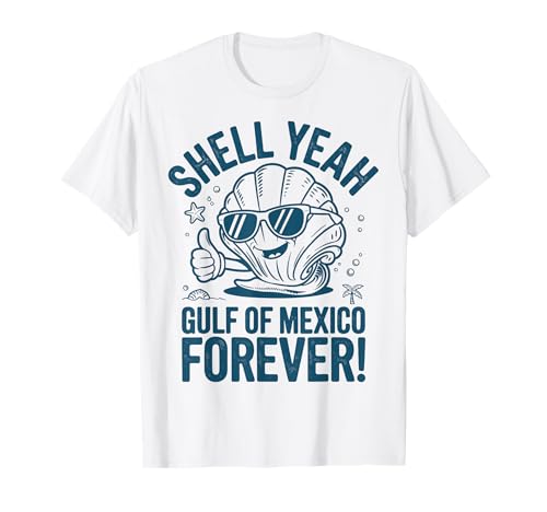Gulf of Mexico Forever Retro Vintage Beach Mens Women Maglietta