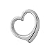 Produktbild NKlaus 925 Sterlingsilber Silber Herz Anhänger Ketten rhodiniert 16,7x16mm Damen Mädchen 4769