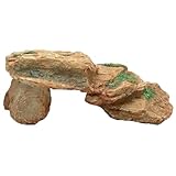 NUOBESTY Großer Reptilien Kletterfelsen aus Hochwertigem Harz Vielseitige Versteck Ruheplattform für Schildkröten und Eidechsen Wetterfestes Terrarienzubehör für Stressfreie Haltung