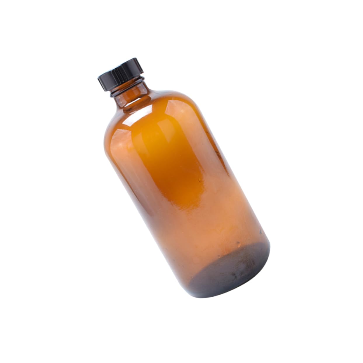 MUCKLILY 4pcs Brown Glass Bottle Multifunctional Sealing Honey Pot for Kitchen Storage Design with Lid for Honey Jam and More