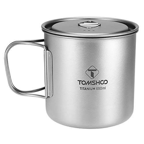 Lixada Copo de titânio Ultraligh t650ml