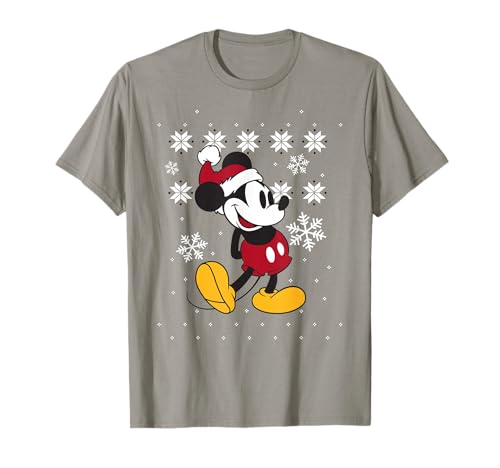 T-shirt Mickey Mouse de Noël en coton bleu roi taille 12 ans pour enfant