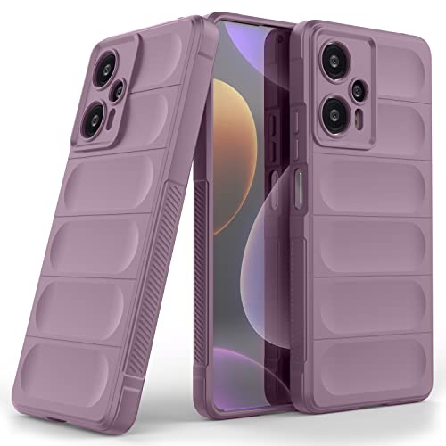 Zapcase Back Case Cover for Poco F5 5G | Compatible for Poco F5 5G Back Cover | Liquid Silicon Magic Case with Camera Protection | Lavender
