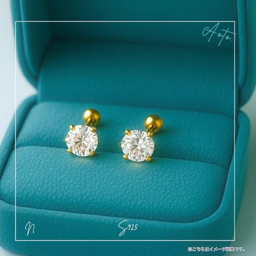 021Pny˂z_CsAX ꗱ 6mm CZ S925 K18R[g