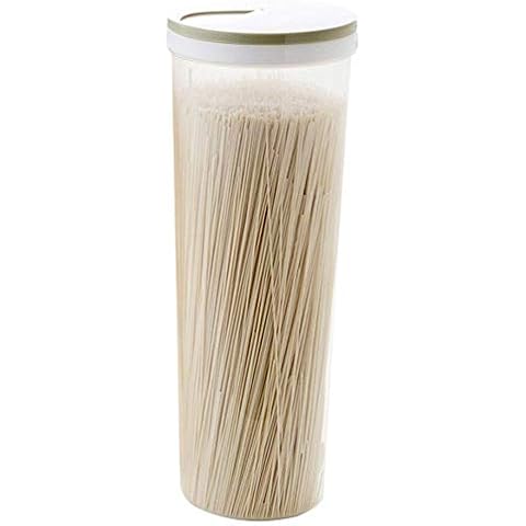 Nudelbehälter Kunststoff-Spaghetti-Behälter mit Deckel Multifunktions-Nudel-Getreide-Vorratsbehälter Snacks Essstäbchen Behälterhalter Luftdichte Behälter Cover