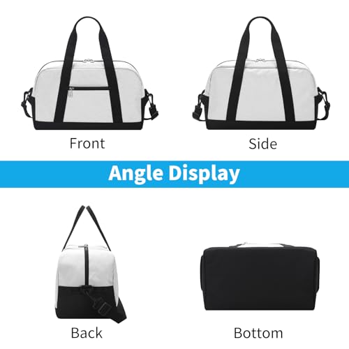 Image of Apenze Small Gym Bag 14 inch lightweight Carry On Mini Duffel Bag for Travel Sport - Beige