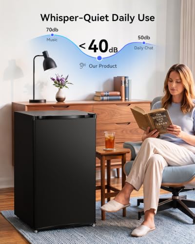 Image of Feelfunn 3.0 Cu.ft Mini Freezer, Small Upright Freezer, Black