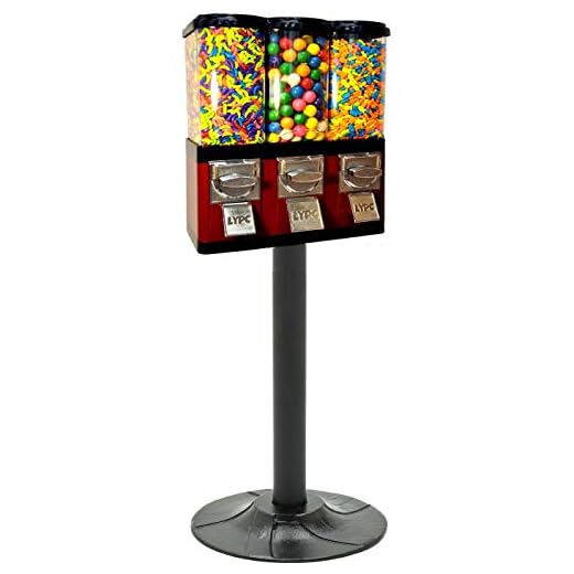 Triple Pod Candy Gumball Vending Machine (Red)