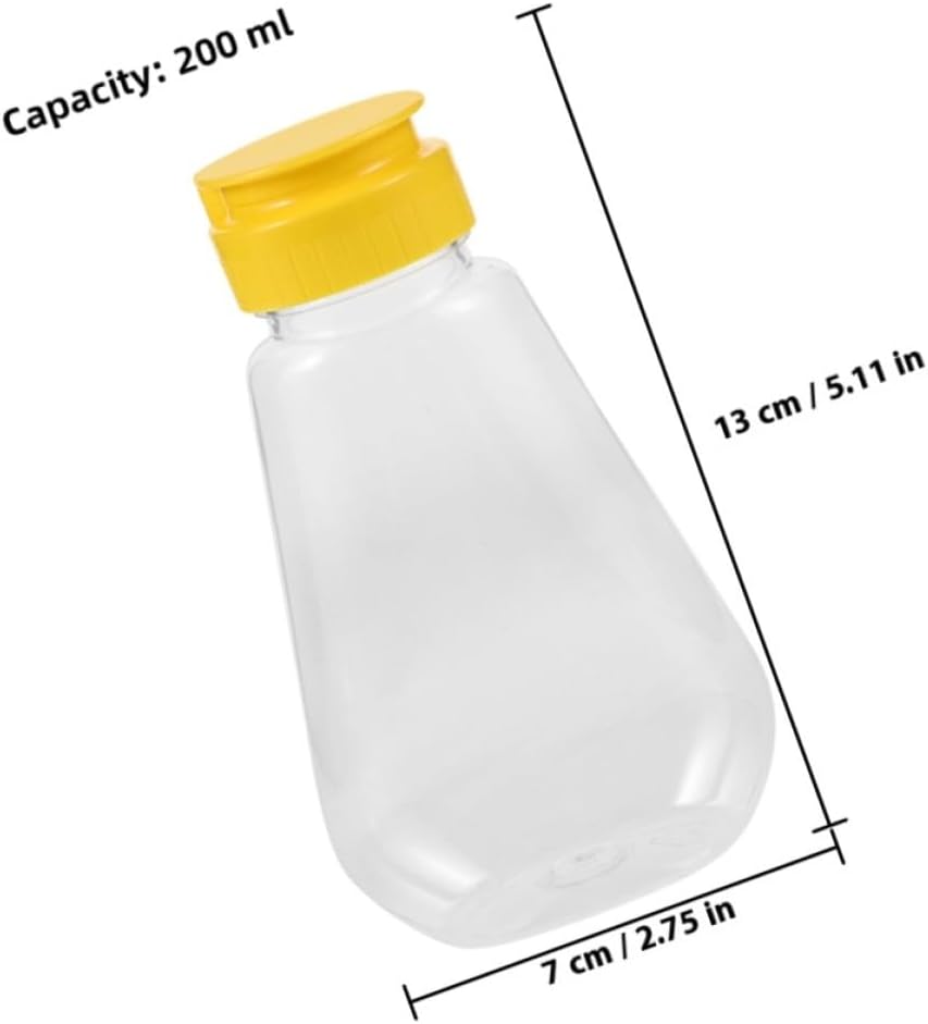 2pcs Empty Honey Squeeze Bottle Plastic Leakproof Refillable Dispenser Xmas image 2