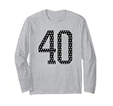 Photo Gallery numero 40 sports team 40th jersey varsity birthday football maglia a manica Photo Gallery numero 40 sports team 40th jersey varsity birthday football maglia a manica