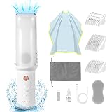 LUSN Baby Hair Clipper with Vacuum, Kids Hair Clippers Kit with 3 Guide Combs & 18 Piece, IPX7 Water