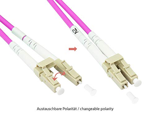 Good Connections OM4 Cavo Corazzato In Fibra Ottica – Duplex – Maschio Lc A Lc – Fibra D'acciaio E Kevlarl – Protezione Per Roditori/Controsoffitti – Conduttore Di Onde Luminose, Cavo In Fibra Ottica, Cavo Patch – 10 M - 2