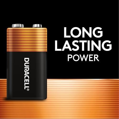 Duracell Coppertop 9V Battery, 6 Count (Pack of 1), 9 Volt with Long-Lasting Power, All-Purpose Alkaline 9V Battery for Household and Office Devices - 1