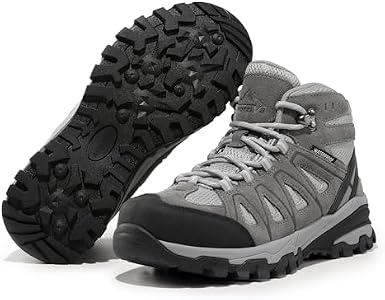 NORTIV 8 Chaussures De Randonnée Imperméables Femme - Bottes De Montagne Antidérapantes SNHB211W