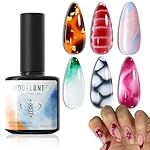 modelones Blooming Gel Nail Polish, 15 ml Clear Nail Art Accessories Stuff for Spreading Effects, Floral Print, Marble, Watercolor Design