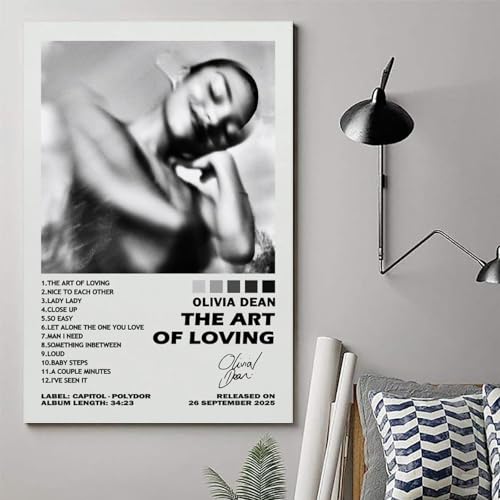 Generisch Oli-via Dean The Art Of Loving Signed Für Zimmer, Ästhetische Leinwand-Wandkunst, Schlafzimmer-Dekor Poster 12x18inch(30x45cm)