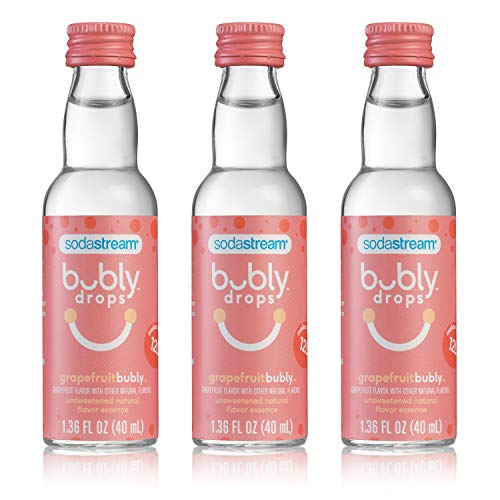 SodaStream bubly Drops, Grapefruit, 1.36oz (Pack of 3)