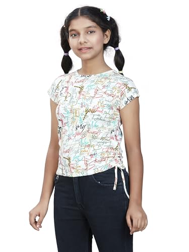Image of Cotton Casual Regular Fit Tops for Girls (Pack of 1)