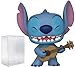 Funko POP Disney: Lilo & Stitch - Stitch with Ukulele Pop! Vinyl Figure (Bundled with Compatible Pop Box Protector Case), Multicolor, 3.75 inches