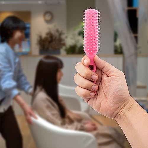 Amz Medical Supply Pink Hairbrushes 8". Pack Of 288 Brushes For All Hair Types. Gentle Brushing, Proper Hair Care. Plastic Bristles, Rounded Hairbrushes. Massage Hair Brush. Convenient & Comfortable. #TOP6