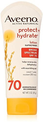 AVEENO Active Naturals Protect + Hydrate Lotion Sunscreen SPF 70 3 oz
