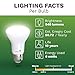 Bioluz LED Light Bulb BR20 Light Bulbs 3000K Bright Soft White LED Bulbs 6W=50W Replacement 90 CRI 540 Lumen Indoor/Outdoor UL Listed CEC Title 20 Compliant Home Decor LED Lights for Bedroom - 10 Pack