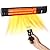 BLACK+DECKER Wall Mounted Infrared Patio Heater for Outdoor Use, 1500W Electric Heater with 3 settings, Space Heater with Remote Control, Heats Up To 160 Sq. Ft., BHOW03R, Black