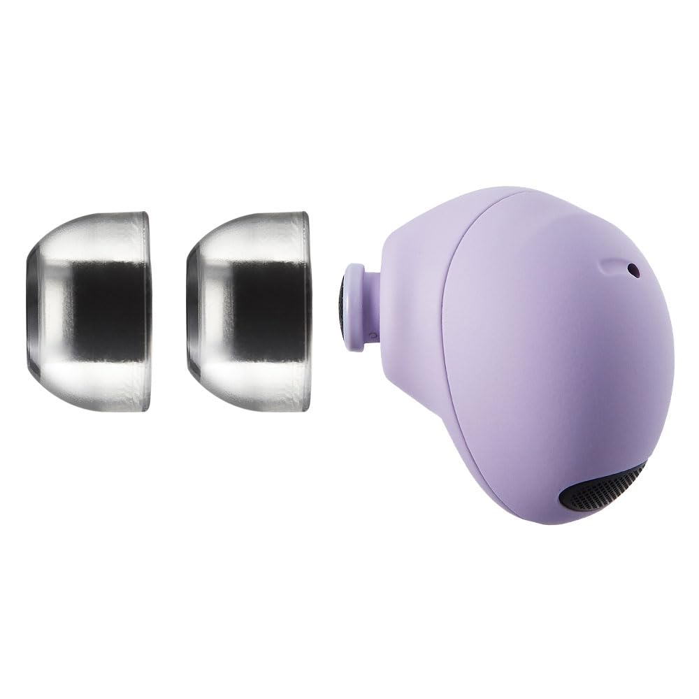AZLA SednaEarfit Crystal for Galaxy Buds 2 Pro (Smoky Black) - Earbud Tips for Wireless Headphones - Noise Canceling Earbuds Replacement Tips (ML)