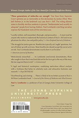 Three Generations, No Imbeciles: Eugenics, the Supreme Court, and Buck v. Bell