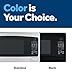 GE Countertop Microwave Oven, 1,200-watt Capacity, 2.0 Cubic Ft., 8 Auto Setting Cooking Settings, Child-Lock Technology, Kitchen Essentials for the Countertop, Dorm Room or Apartment, Stainless Steel