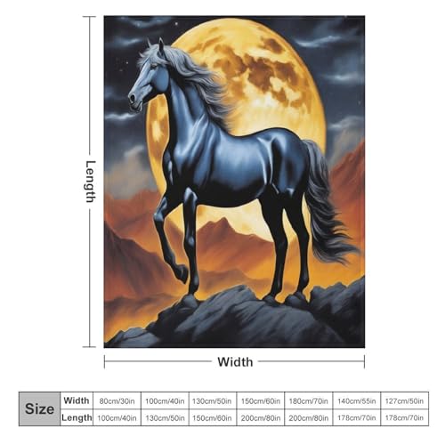 Couverture moelleuse avec motif de cheval pour des soirées canapé cocooning - 6
