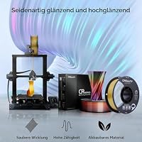 Creality Silk PLA Filament 1,75mm Gold, glänzendes metallisches 3D-Druckerfilament, 1-kg-Spule, Maßgenauigkeit ±0,02mm, kompatibel mit Ender K1, K1C, K2 Hi 3D-Druckern – Ansicht 2