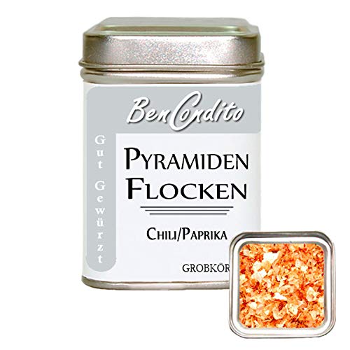 BenCondito I Pyramidensalz mit Chili undPaprika - grobe Salzflocken 90g Dose Cover