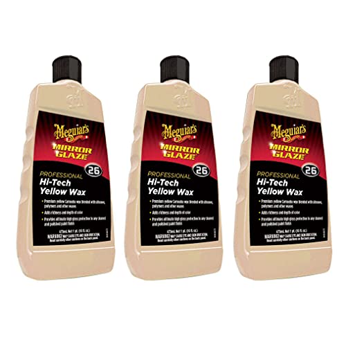 Meguiar'S Hi- Tech Yellow Wax (No. 26) Mirror Glaze 16 Fl. Oz. Yellow