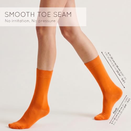 Image of Mysocks Unisex Extra Fine Combed Cotton Crew Socks |5 Pairs Set | Seamless Toe | Make Your Steps Enjoyable