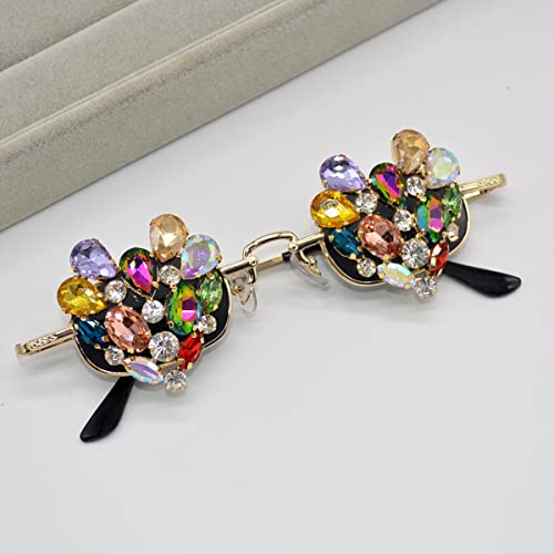 laureles 2023 Fashion Small Rhinestone Sunglasses Women Vintage Retro Round Punk Sun Glasses Men UV4003