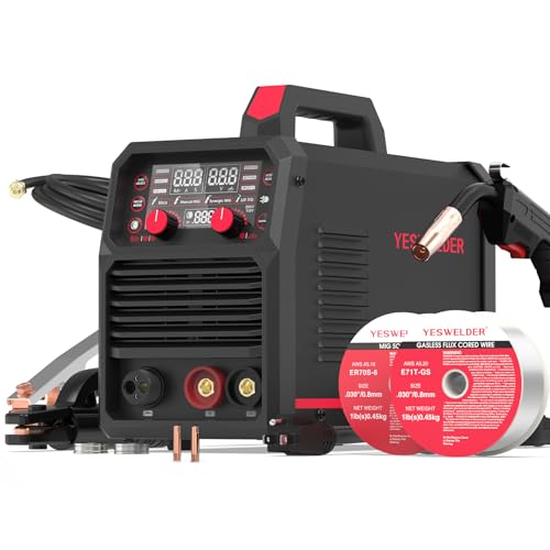 Image of YESWELDER MIG-140DS PRO MIG Welder, 140Amp 110/220V Dual Voltage, 4 in 1 Gas MIG/Flux Core MIG/Lift TIG/Stick Multiprocess MIG Welding Machine