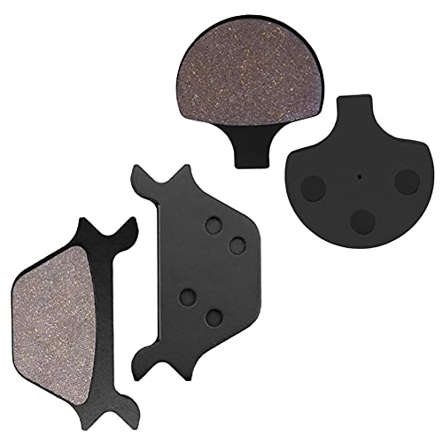 Brake Pads Front and Rear Compatible with Harley-Davidson Fatboy, Heritage Softail, Heritage Springer, Softail, Sportster 1200 883 1988-1999
