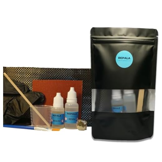 Kit reparación fibra de carbono | Kit reparación fibra de vidrio y resina epoxi transparente | Kit reparación padel | Kit reparación palas