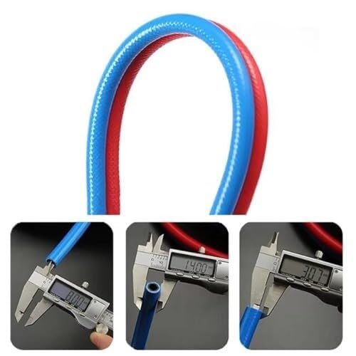 Juego de mangueras de soldadura de oxígeno y acetileno con conectores de latón, mangueras de soldadura dobles duraderas para transferencias de gas seguras y aplicaciones de soldadura