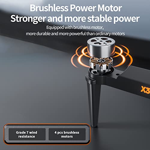 Qudai Drone GPS com Câmera 8K 3 eixos Gimbal 5G Wifi FPV Quadcopter 5000m Distância de Controle 35mi