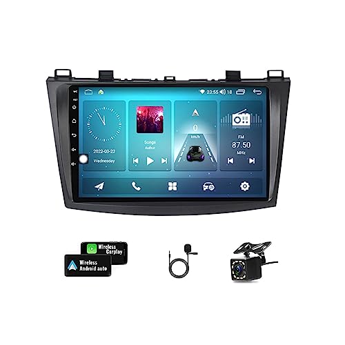 Autoradio Android 11 pour Mazda 3 2010-2012 avec écran tactile 9 pouces et connexion 4G WiFi Bluetooth
