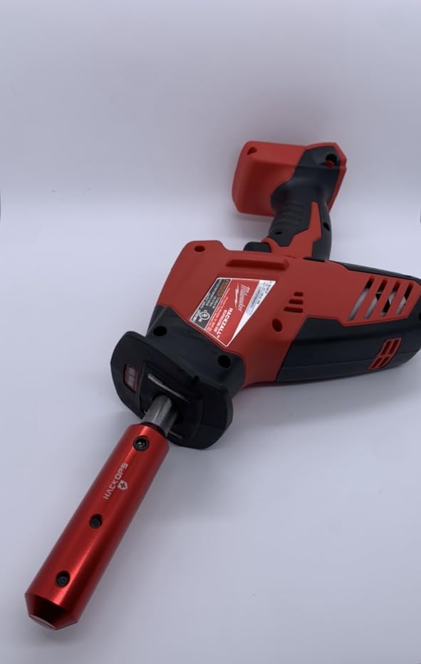 HackOPS Windshield Extractor Blade Adapter On A M18 - Auto Glass Extractor Accessory with No-Friction Fit for Smooth Operation - Durable Glass Removal Tool Compatible with Any Windshield Removal Kit