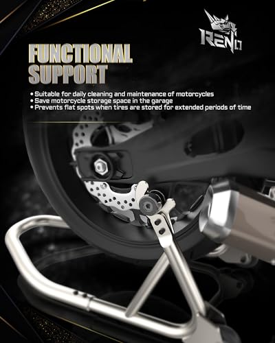 Image of RENO 10MM Swingarm Spools Sliders Stand, 304 Stainless Steel M10 x 1.25 Motorcycle Frame Sliders Fit for BR125 KLE650 EN650 EX250F EX300 Z1000 Z750 ZRX1200 ZX1200 ZX600 ZX636 Ninja (Black, 2 Pcs)